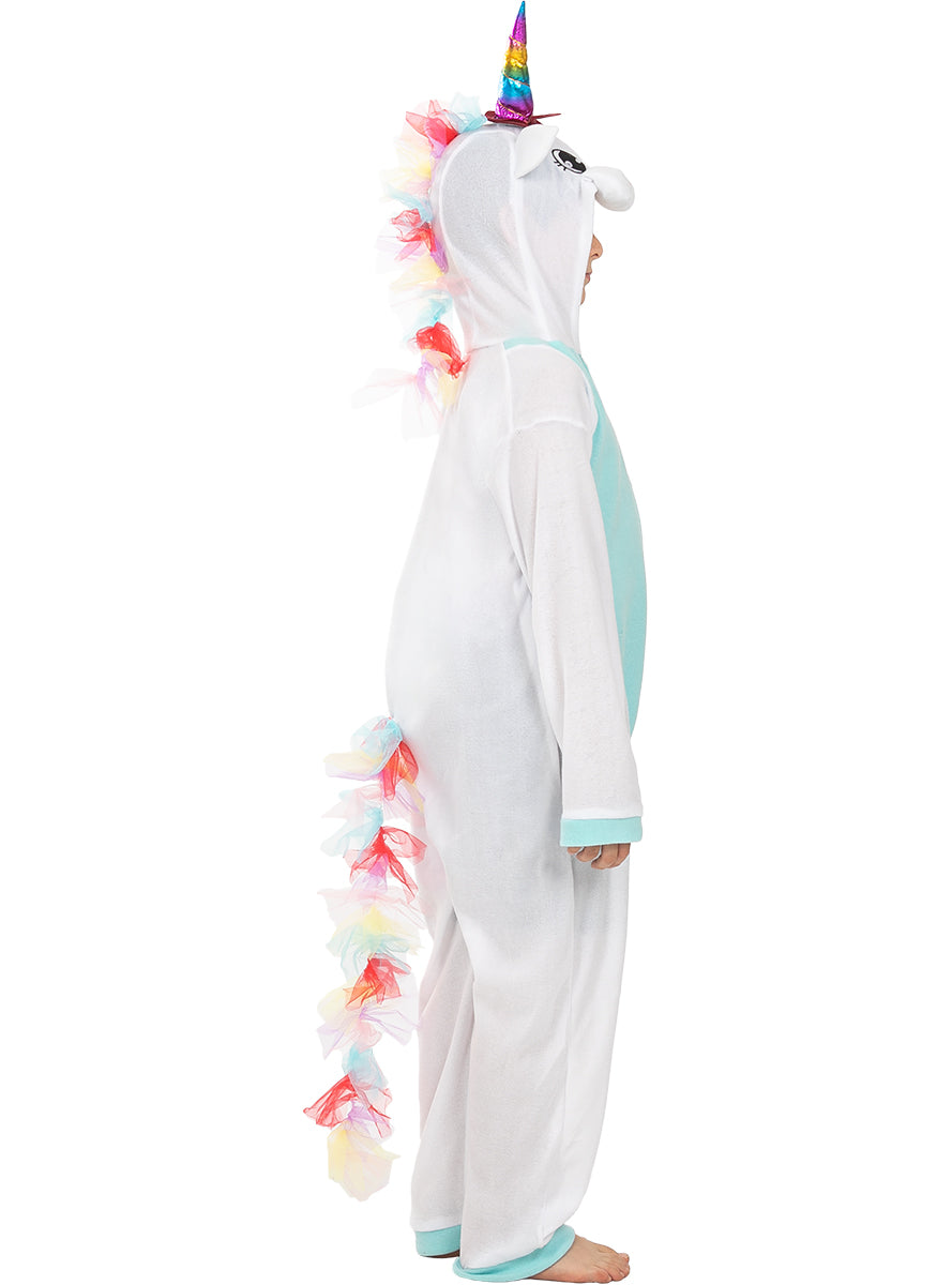 Déguisement licorne bleue onesie pour enfant