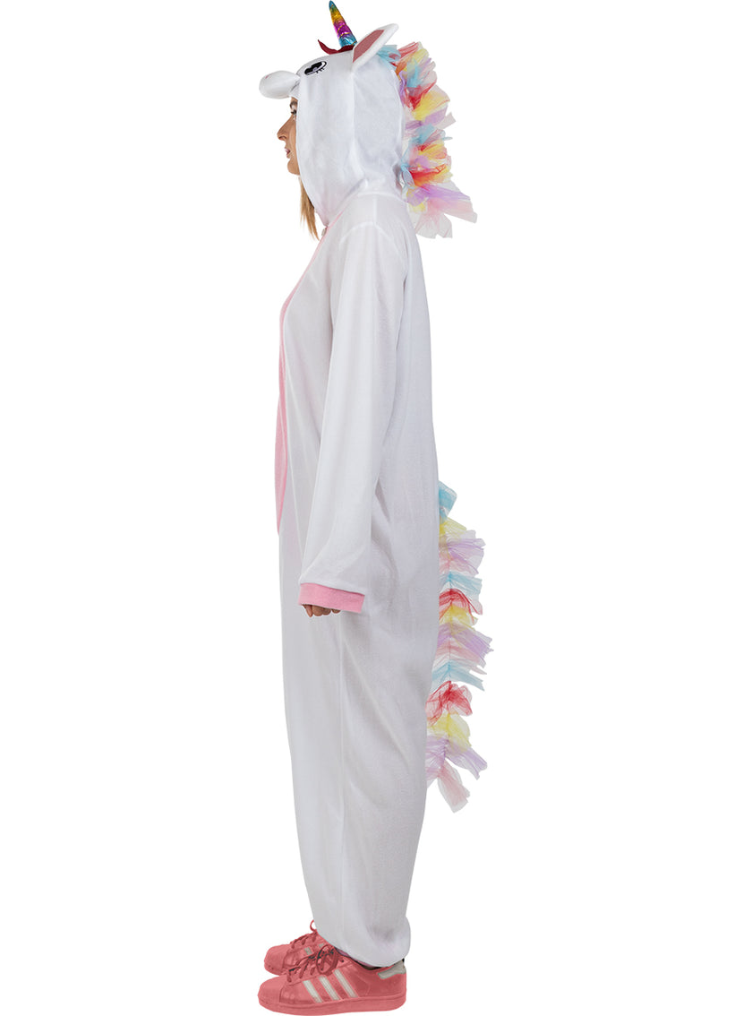 Déguisement licorne rose onesie adulte