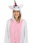 Déguisement licorne rose onesie adulte
