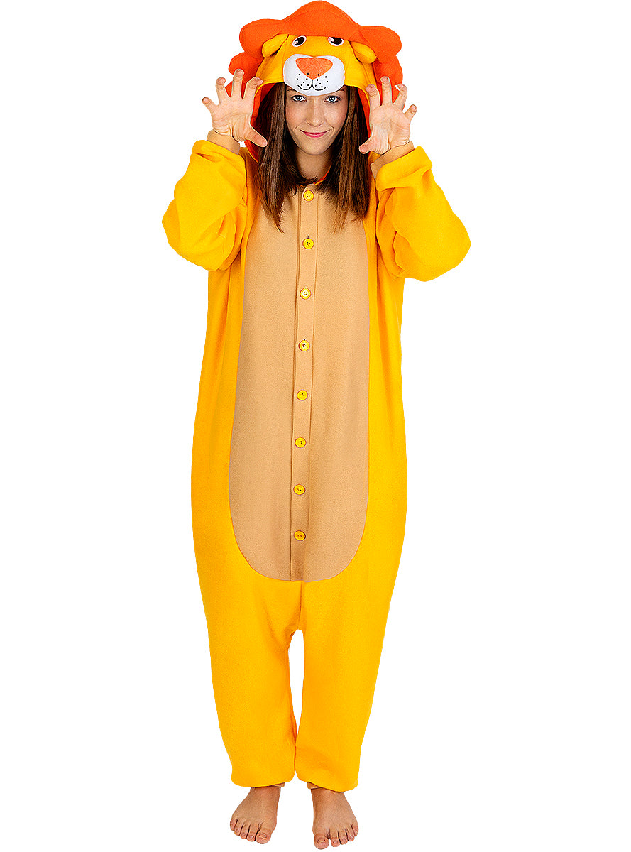Déguisement lion onesie adulte