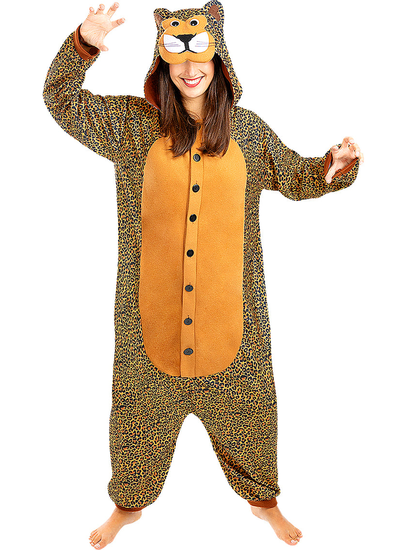Déguisement léopard onesie adulte
