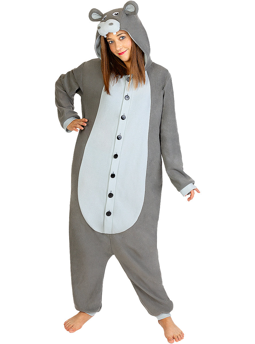 Déguisement hippopotame onesie adulte