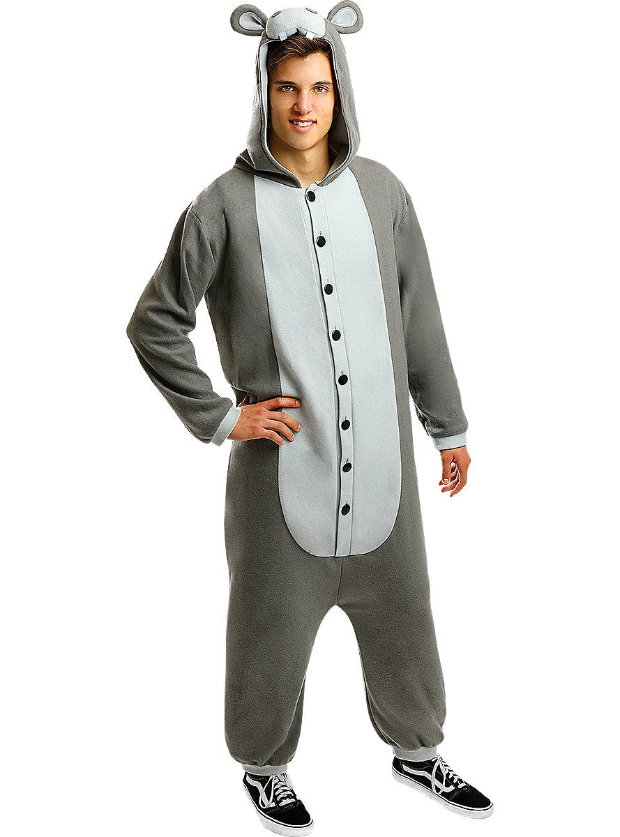 Déguisement hippopotame onesie adulte