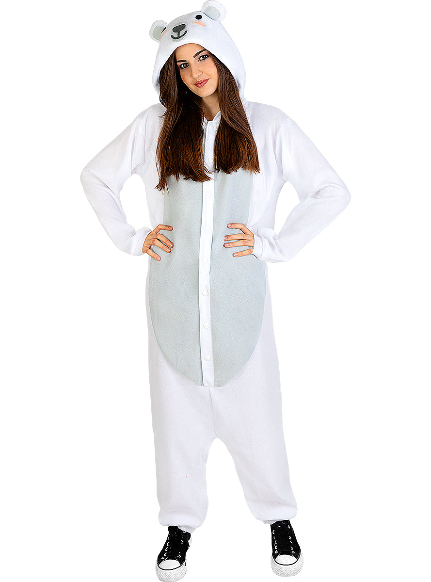 Déguisement ours polaire onesie adulte