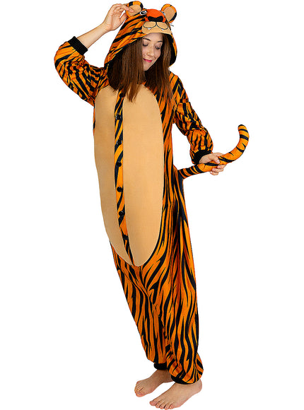 Déguisement tigre onesie adulte