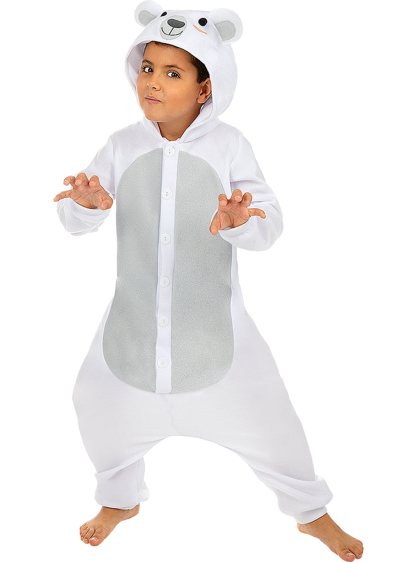 Déguisement ours polaire onesie enfant