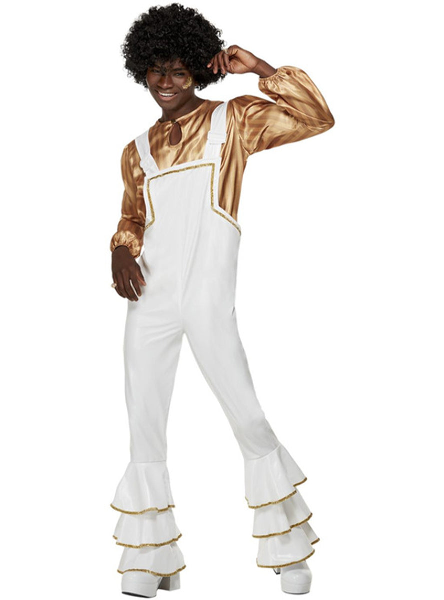 Déguisement disco années 70 blanc homme
