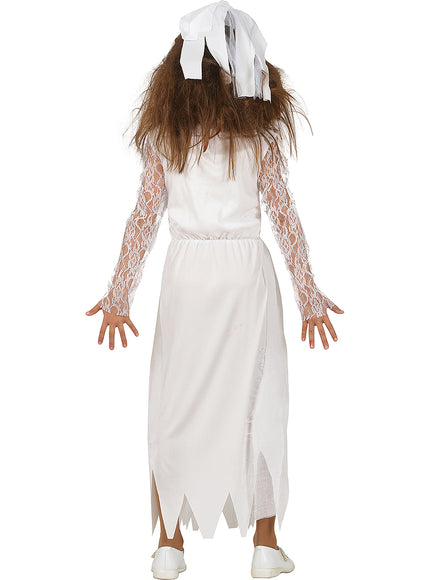 Déguisement mariée zombie en sang fille