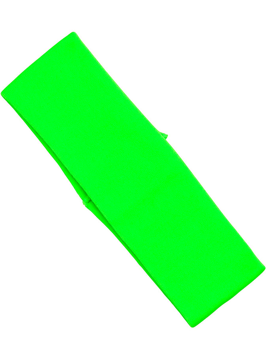 Bandeau cheveux vert fluo
