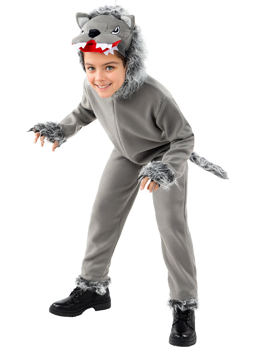 Déguisement loup gris enfant