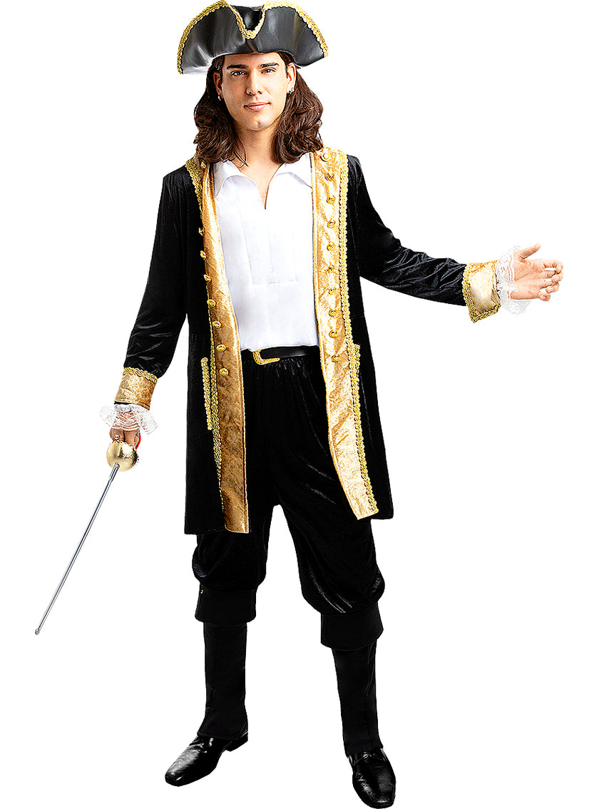 Déguisement pirate deluxe homme grande taille - Collection colonial
