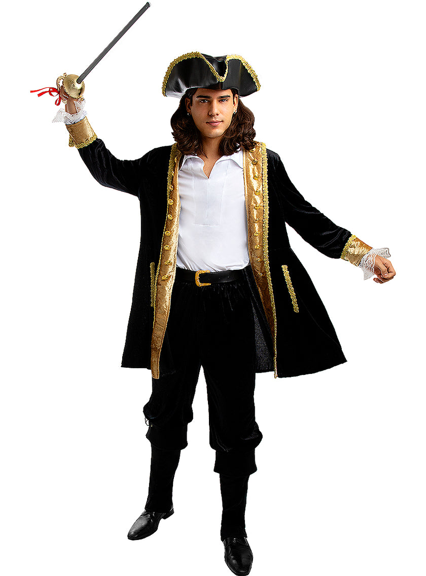 Déguisement pirate deluxe homme grande taille - Collection colonial