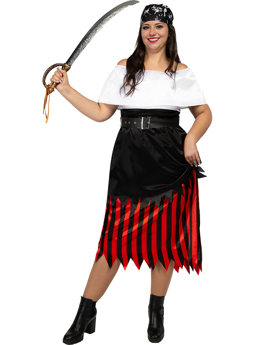 Déguisement pirate femme grande taille - Collection Mercenaire
