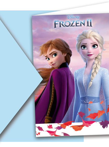 6 invitations La reine des neiges 2