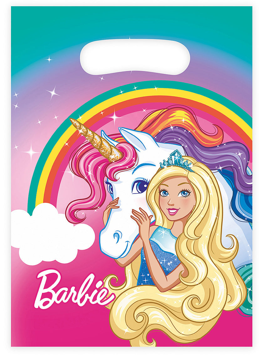 8 sachets à bonbons Barbie-Dreamtopia