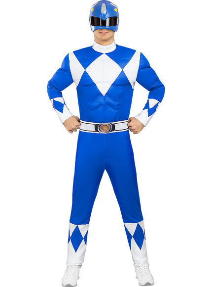Déguisement de Power Ranger bleu adulte