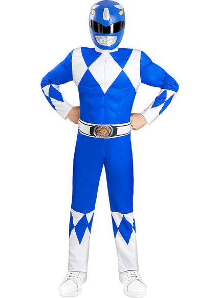 Déguisement de Power Ranger bleu enfant