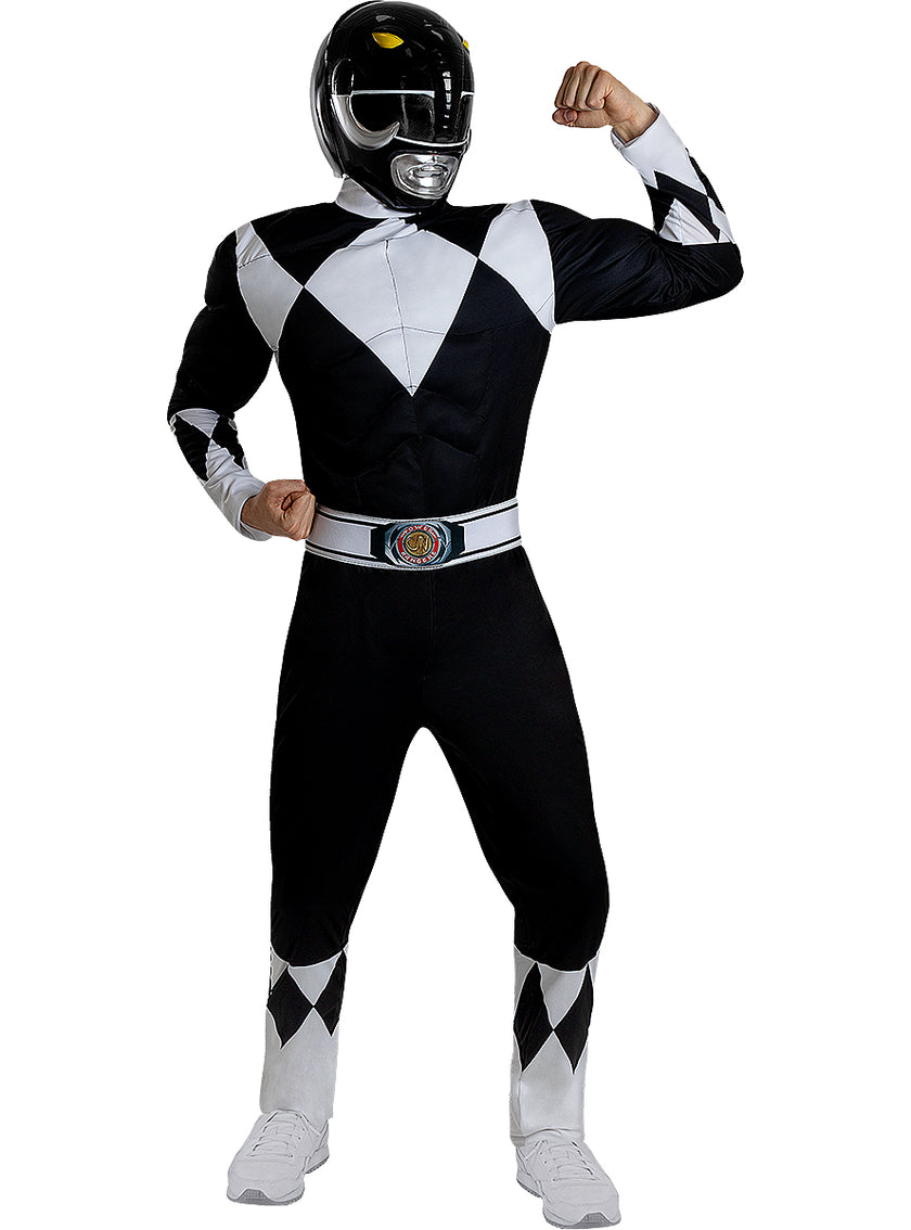 Casque Power Ranger Noir adulte