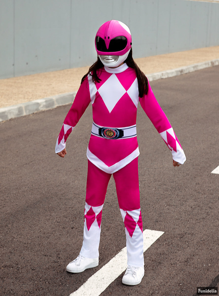Masque Power Ranger rose pour enfant