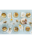 6 assiettes dorées 30 ans (20 cm)