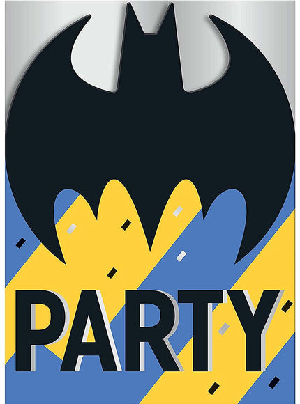 8 invitations Batman