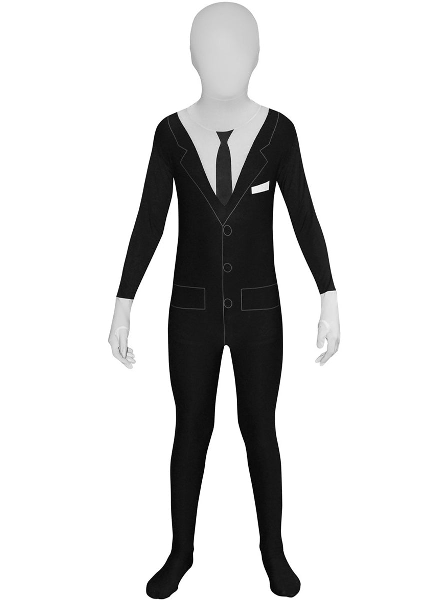 Déguisement de smoking Morphsuits slenderman enfant
