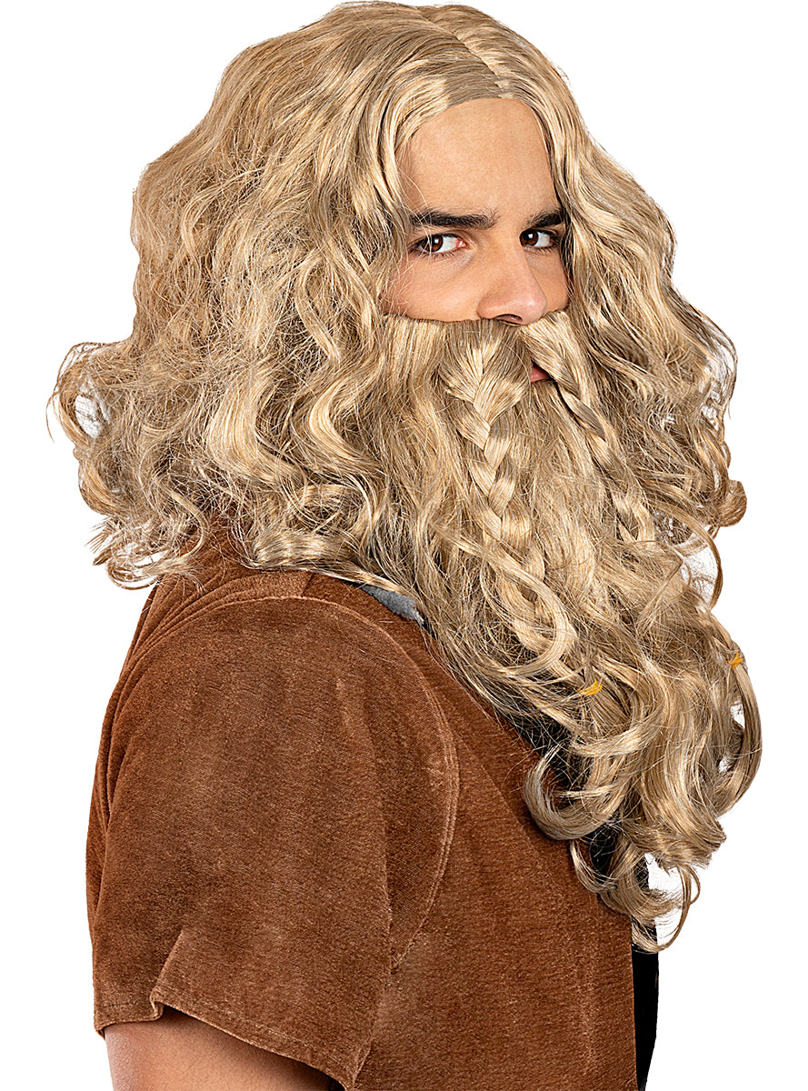 Perruque et barbe de viking