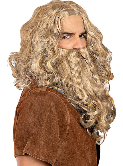 Perruque et barbe de viking