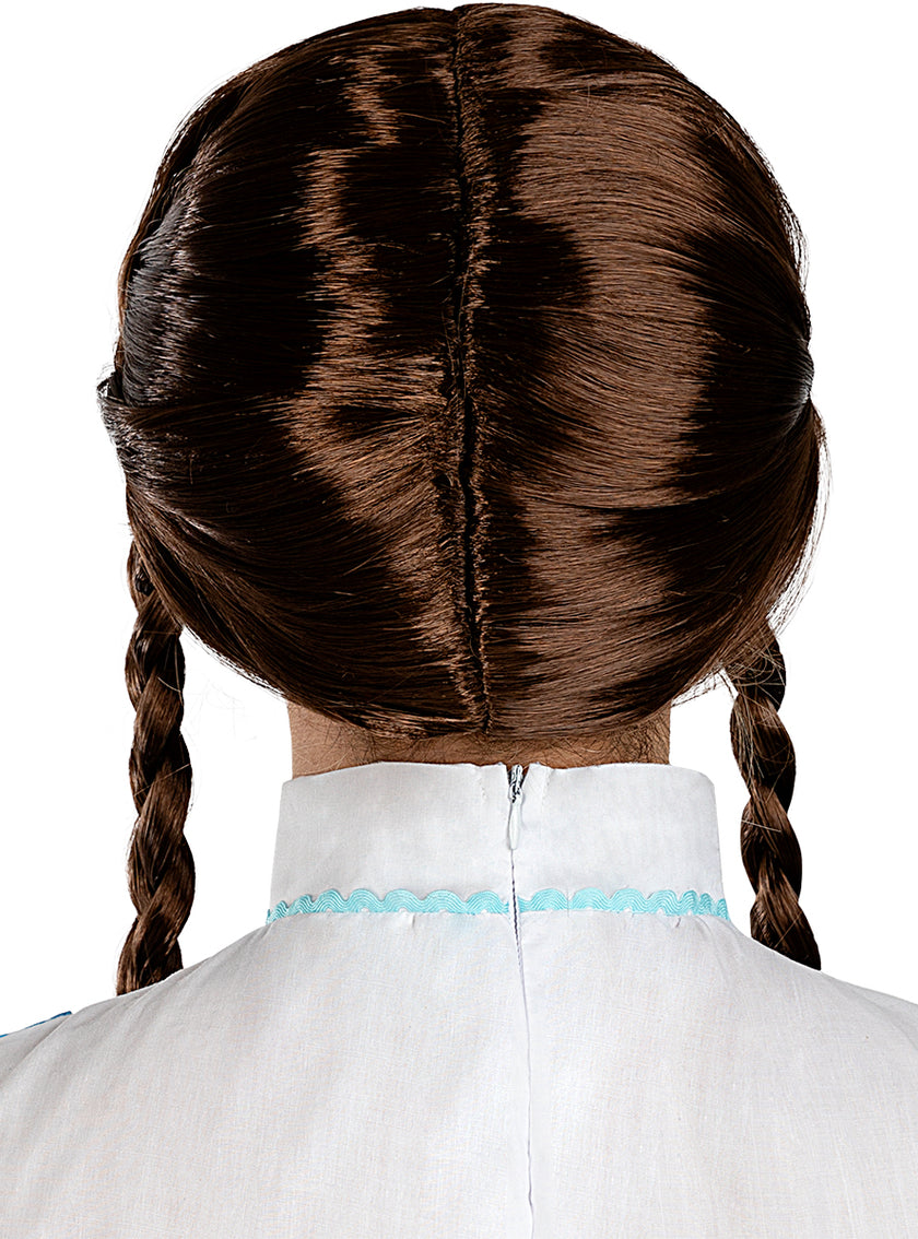 Perruque tresses brune femme