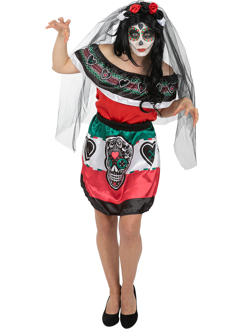 Déguisement Dia de los Muertos Mexico pour femme