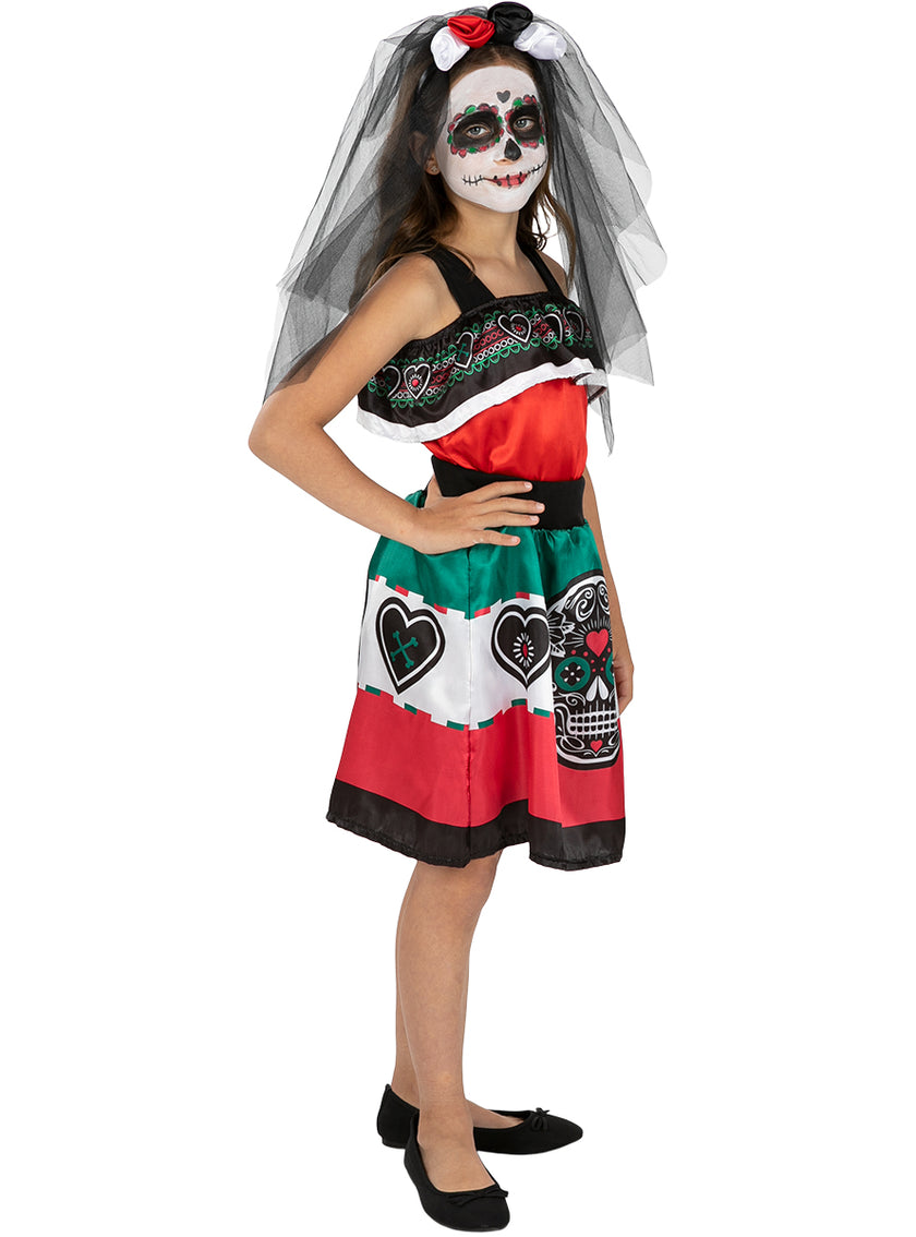 Déguisement Dia de los Muertos pour fille