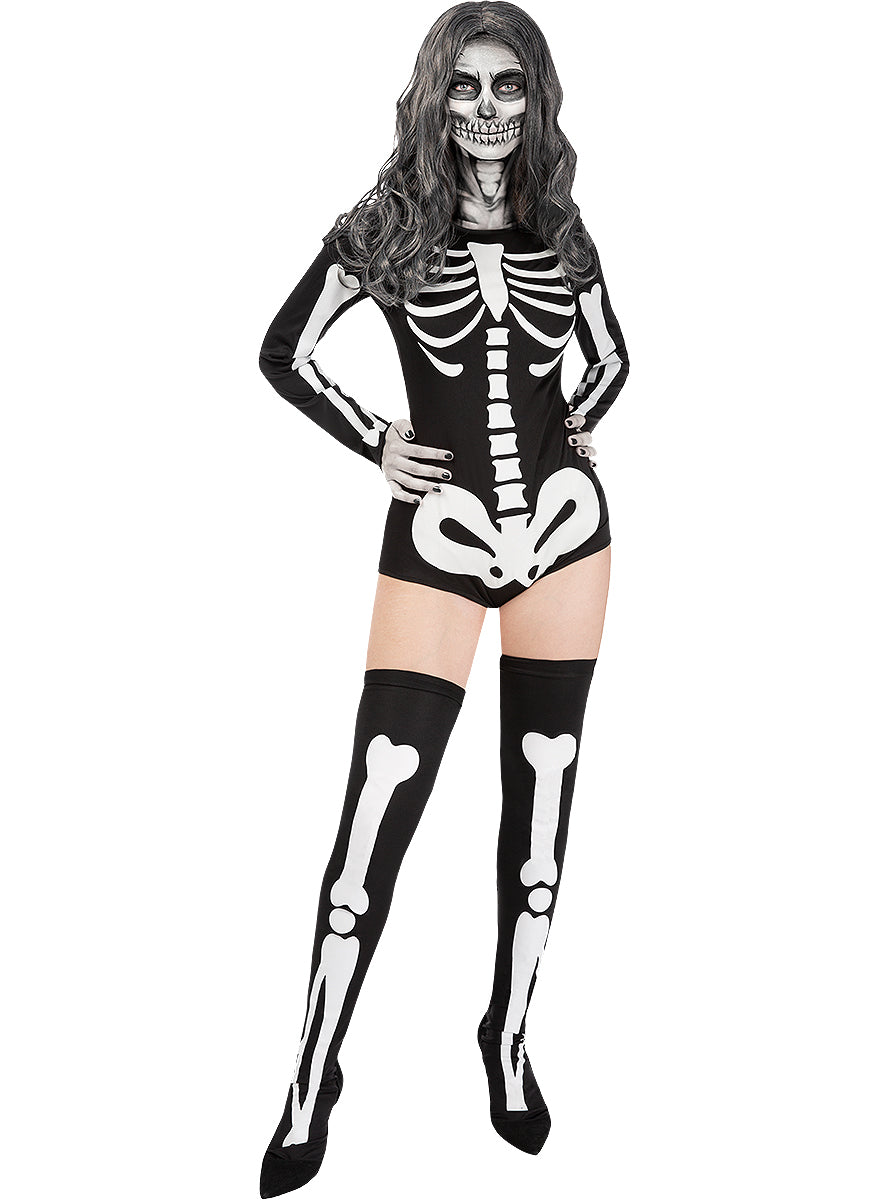 Costume de squelette femme