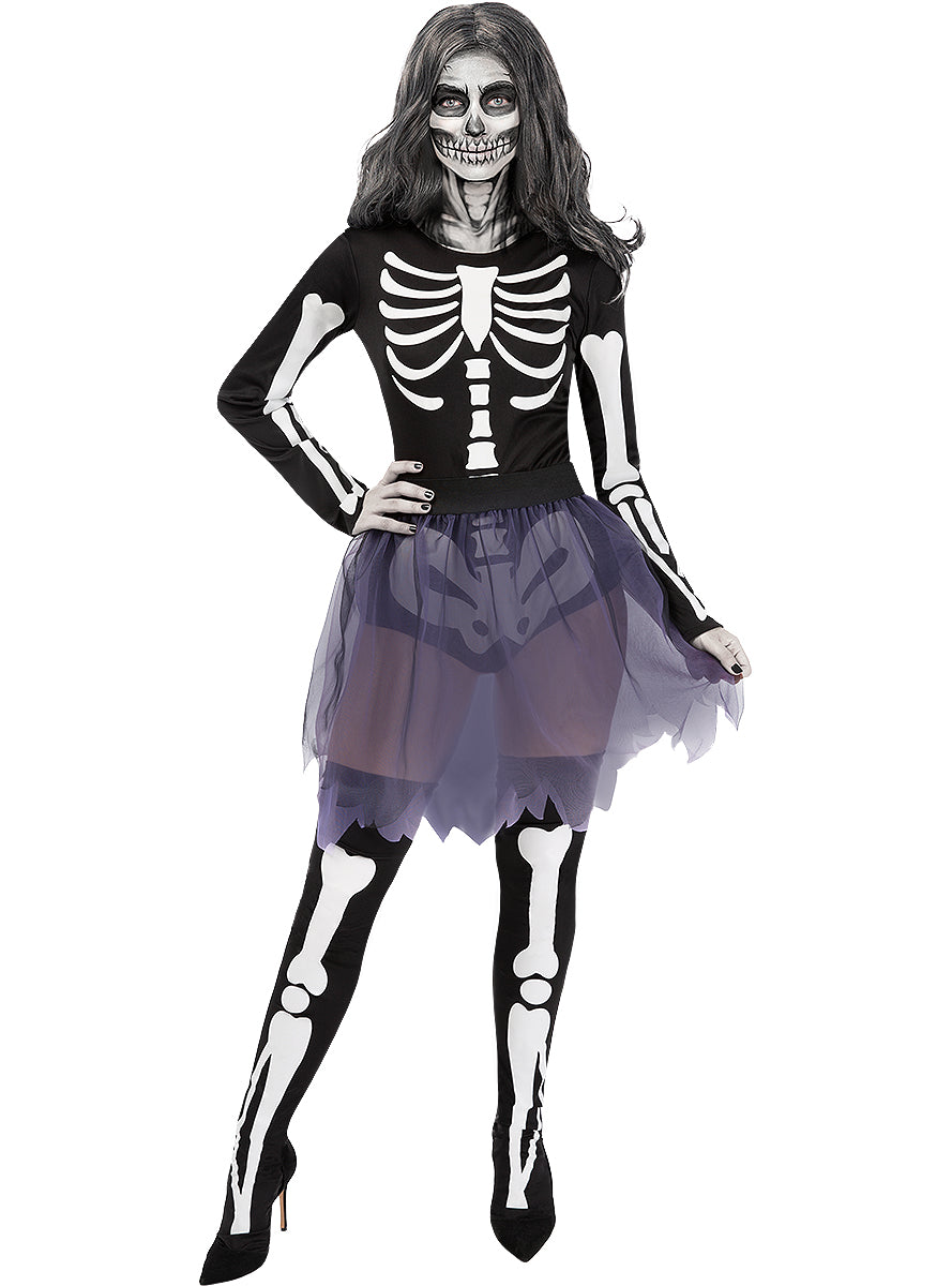 Costume de squelette femme