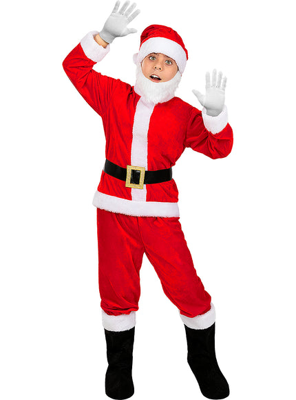 Déguisement père noël deluxe pour enfant