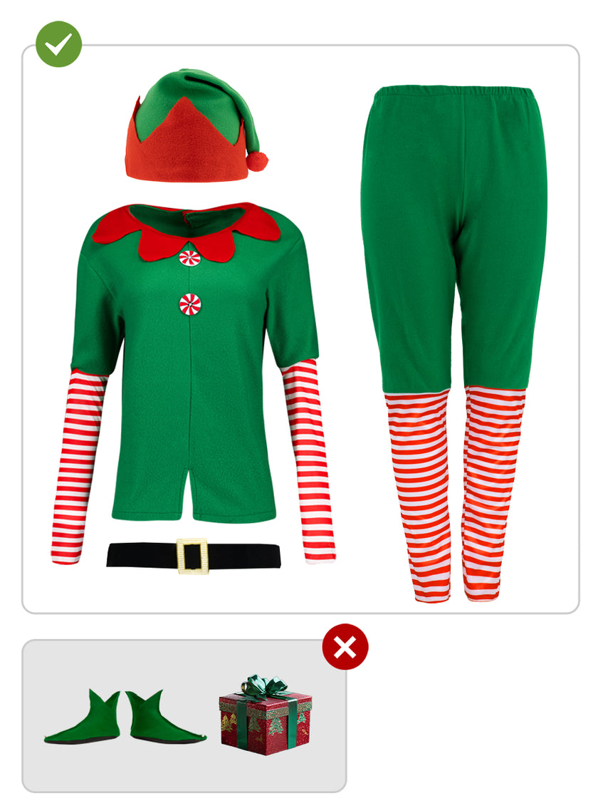 Déguisement lutin de noël pour femme