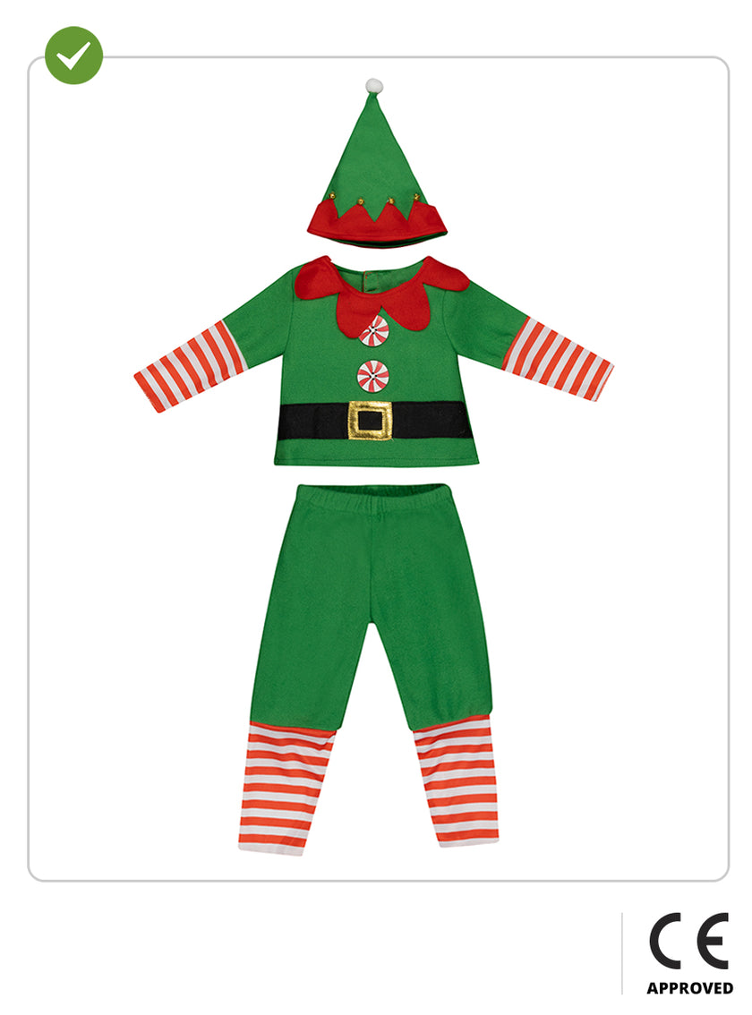 Déguisement lutin de Noël pour bébé