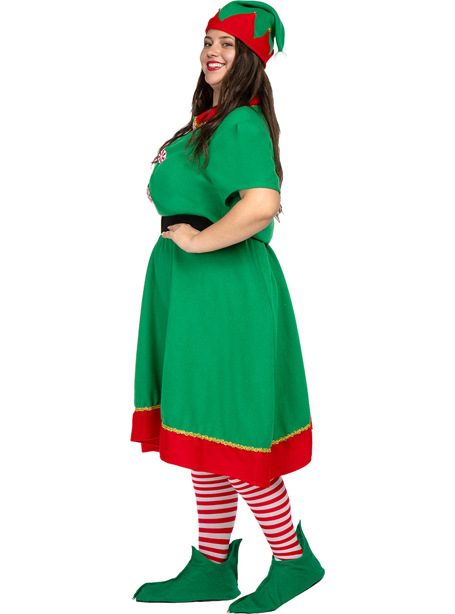 Déguisement lutin de noël pour femme grande taille