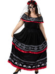 Déguisement Dia de los Muertos pour femme grande taille