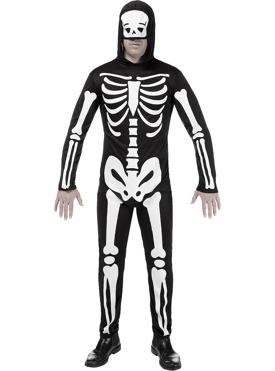Costume de squelette pour homme grande taille