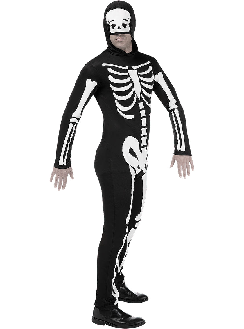 Costume de squelette pour homme grande taille
