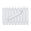 Lot de douze bougies blanches pour lampions