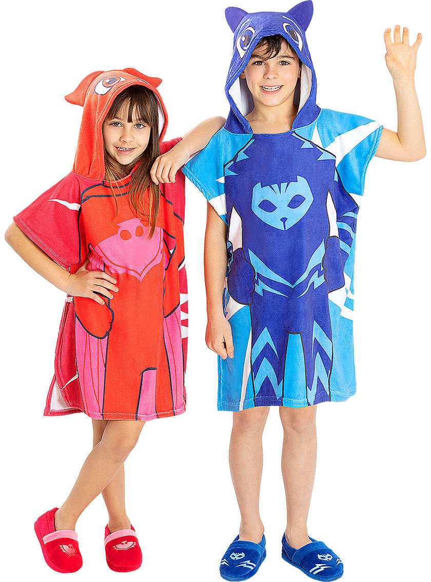 Serviette poncho Bibou fille - Pyjamasques