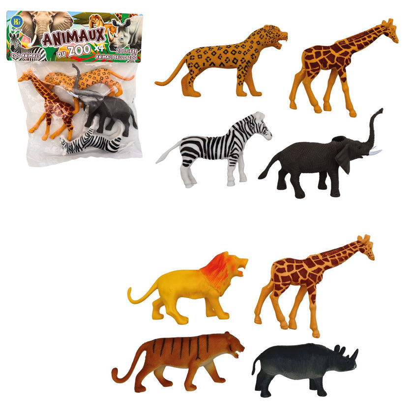 Animal du zoo 13-17cm x4 1