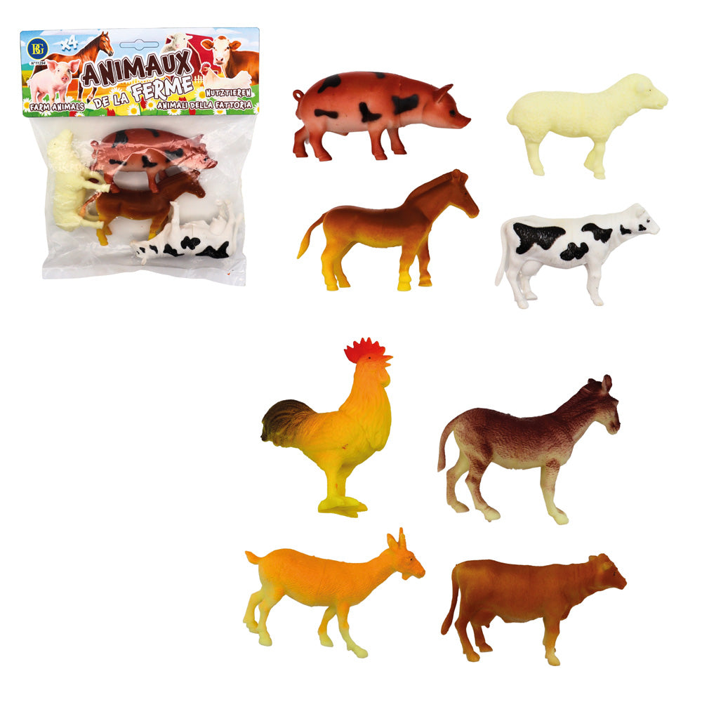 Animal de la ferme 11-13cm x 4 1