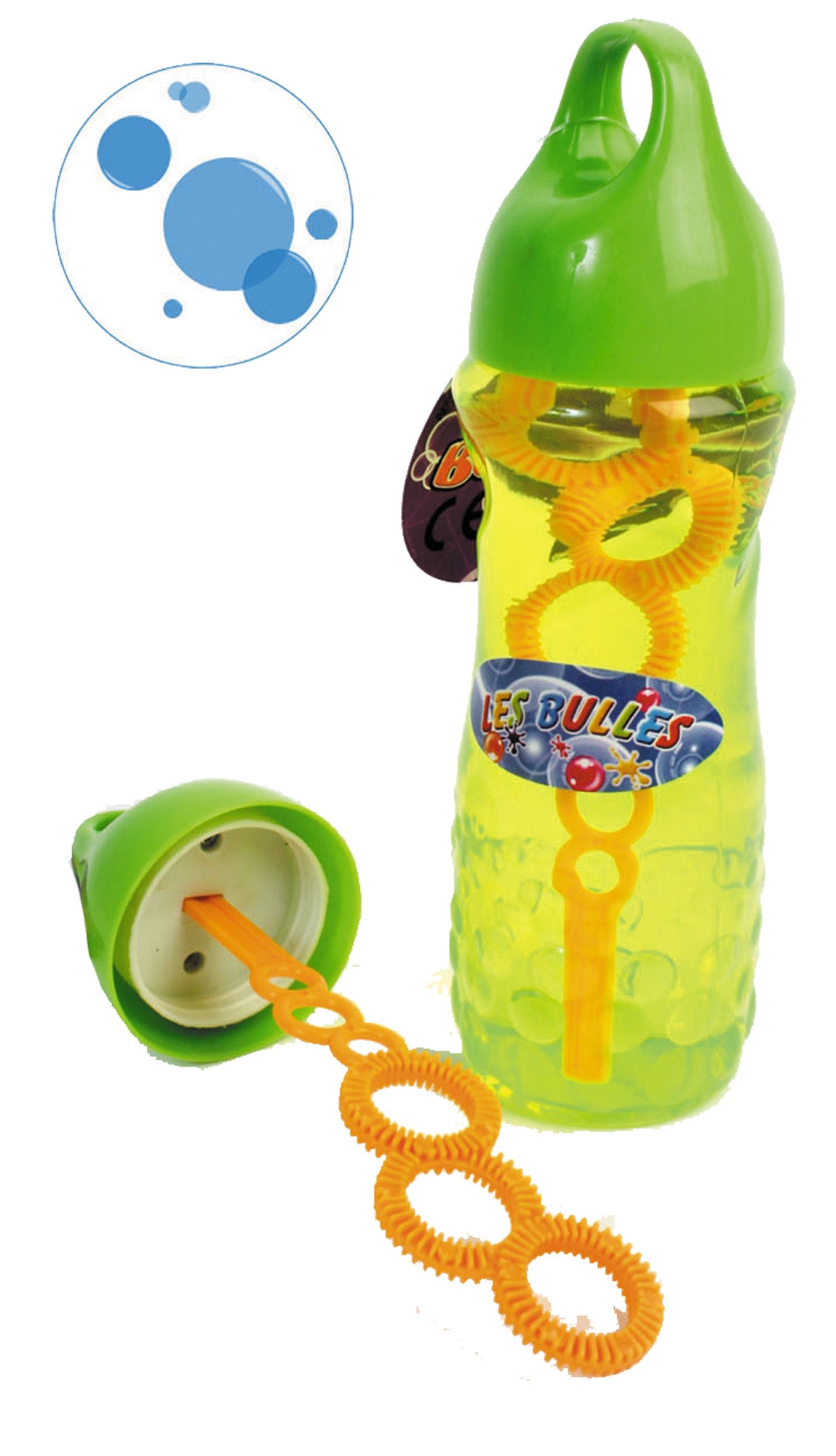 BULLE DE SAVON 250ML 18CM 4 COULEURS ASSORTIES