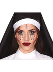 Bijoux visage autocollant nonne