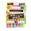 Craies de trottoir geantes x 6 pcs 10cm 2