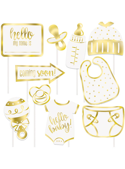 10 accessoires photobooth Baby Shower