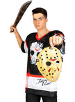 Déguisement de Jason Vendredi 13 hockey pour homme avec machette