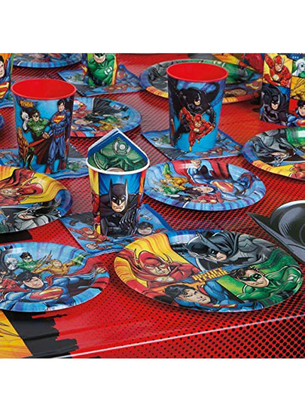 8 assiettes rondes Justice League de (23cm)